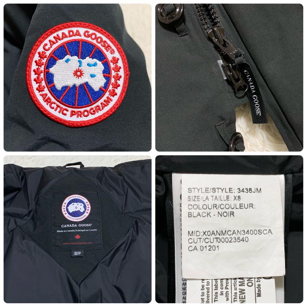 【美品】カナダグース ダウン ジャスパー 3438JM コヨーテ ブラック XS