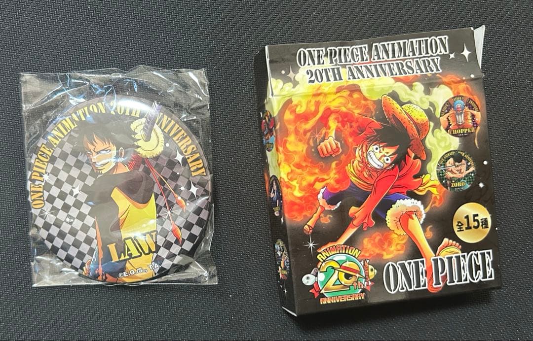 ONE PIECE 台湾限定 アニメ20周年記念缶バッジ ロー
