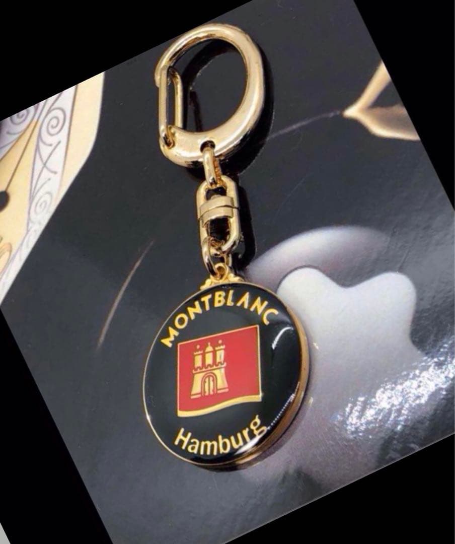 モンブラン⭐️非常にレアなヴィンテージ・ゴールドメダル⭐️スターマーク　キーホルダー