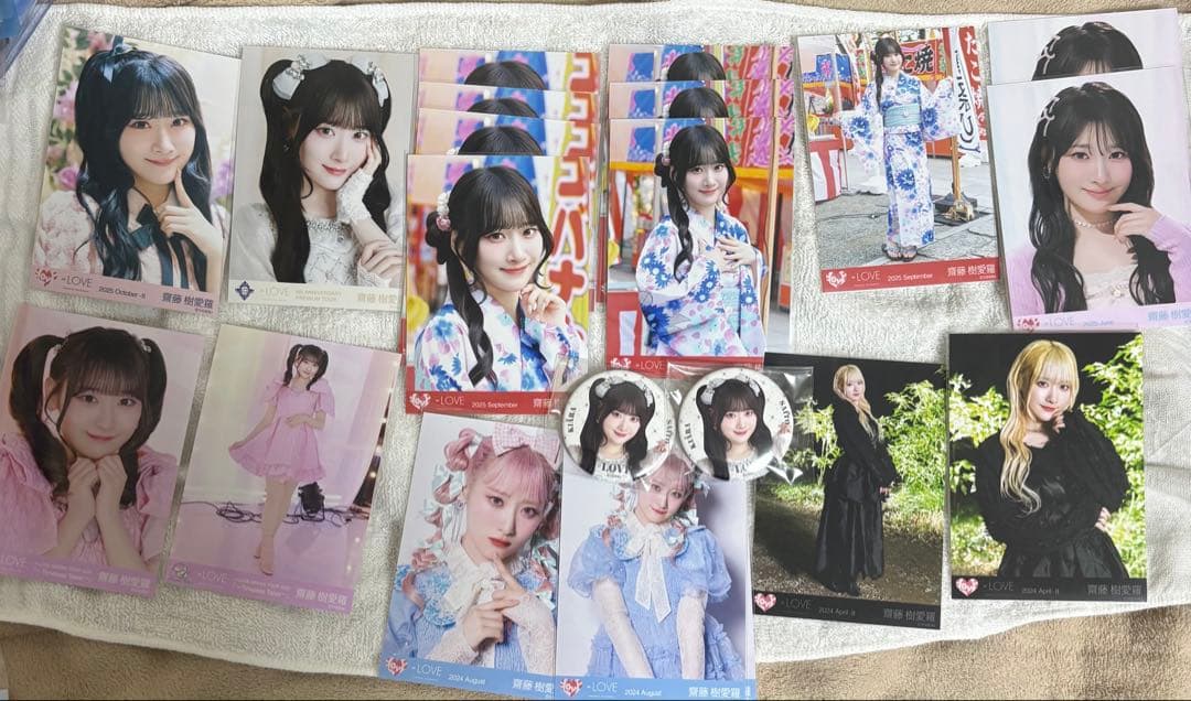 齋藤樹愛羅 生写真 イコラブ 缶バッジ まとめ売り