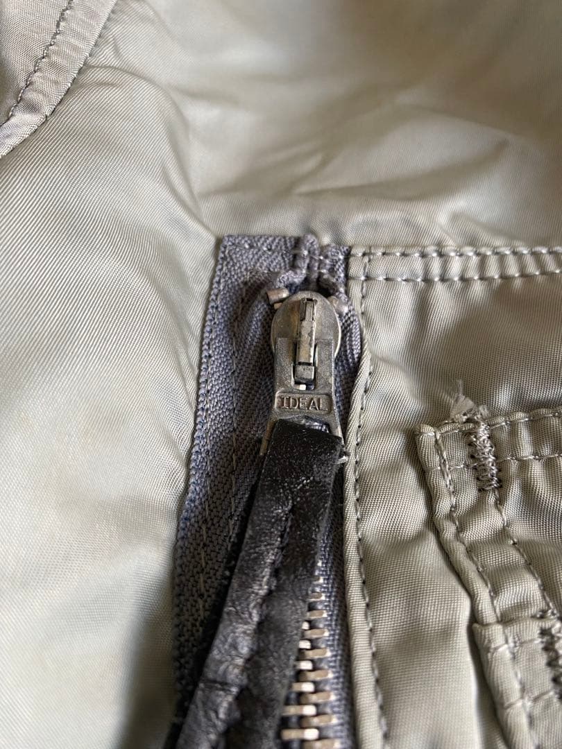 80s 3本線 USA製 旧タグ ALPHA N-3B シルバー