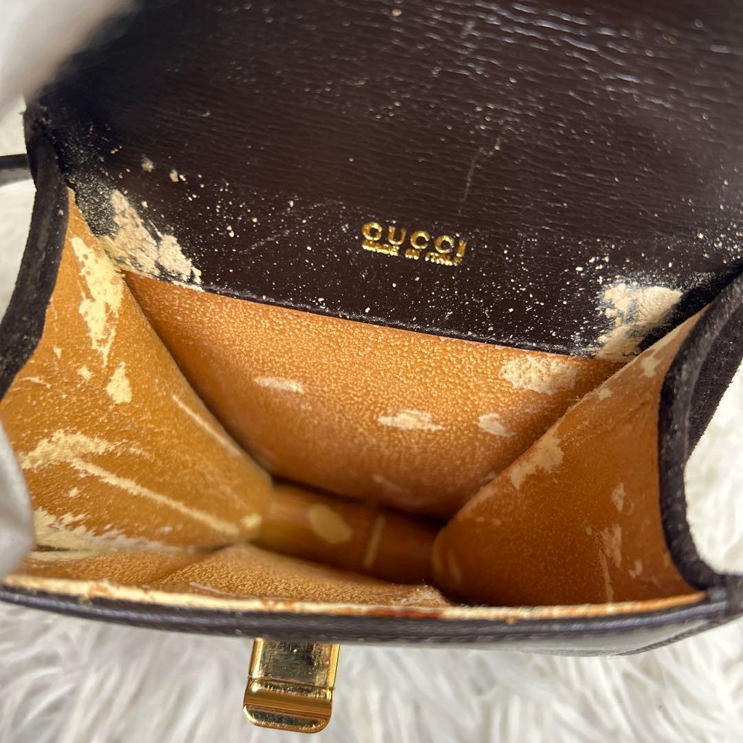 GUCCI ターンロック ウエストポーチ ウエストバッグ レザー スエード