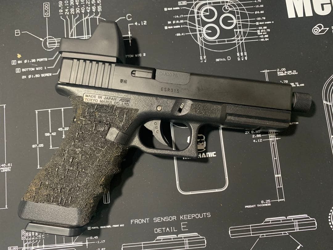 東京マルイ Glock 18C ガスブロガン 9x19 光学サイト搭載