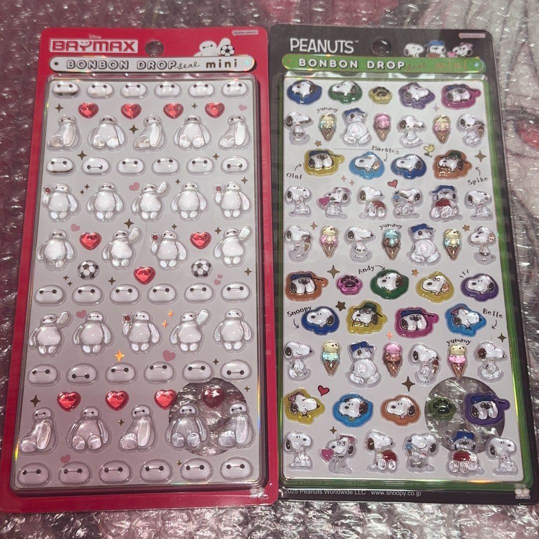 ボンボンドロップシール ベイマックス スティッチ オイスター ズートピア 正規品