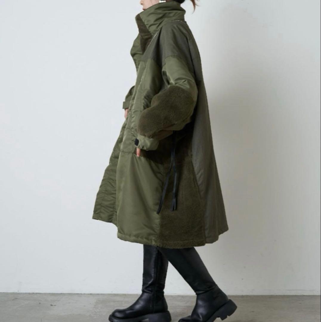 美品　完売etsinta モンスター中綿オーバーコート