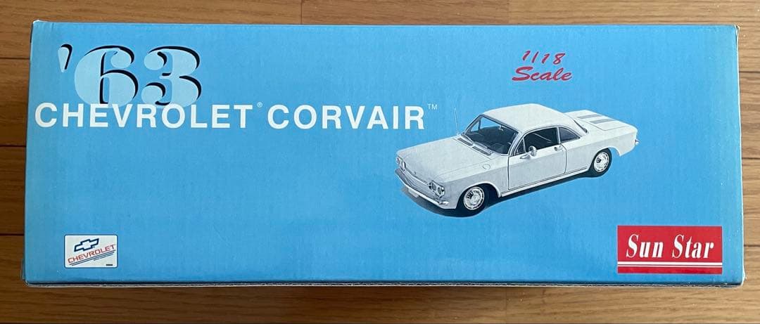 シボレー コルベア '1963 1/18 ダークターコイズ SUNSTAR