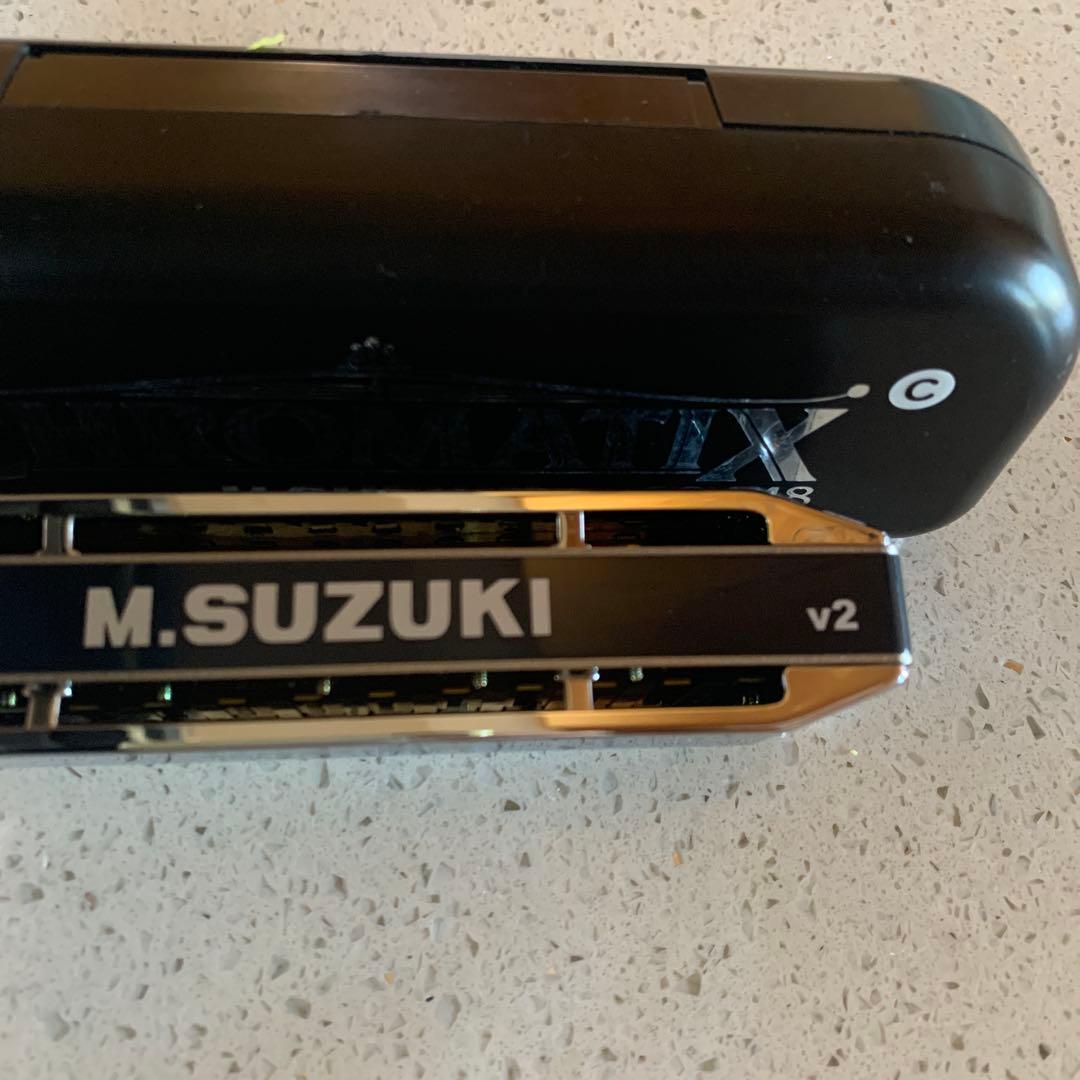 M SUZUKI クロマチックハーモニカ　SCX-48 スズキ　楽器　音楽ハープ