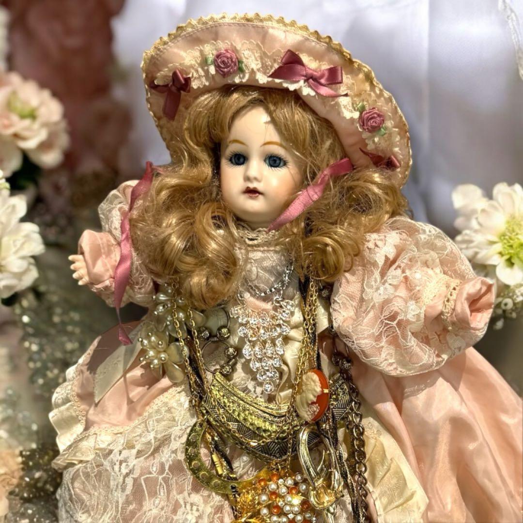 沙羅 アンティーク ビスクドール ゴーチェ ヘッド✕現代ビスクボディ再構成