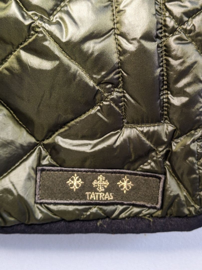 TATRAS モッズコート ミリタリー ダウンライナー 付き オリーブ