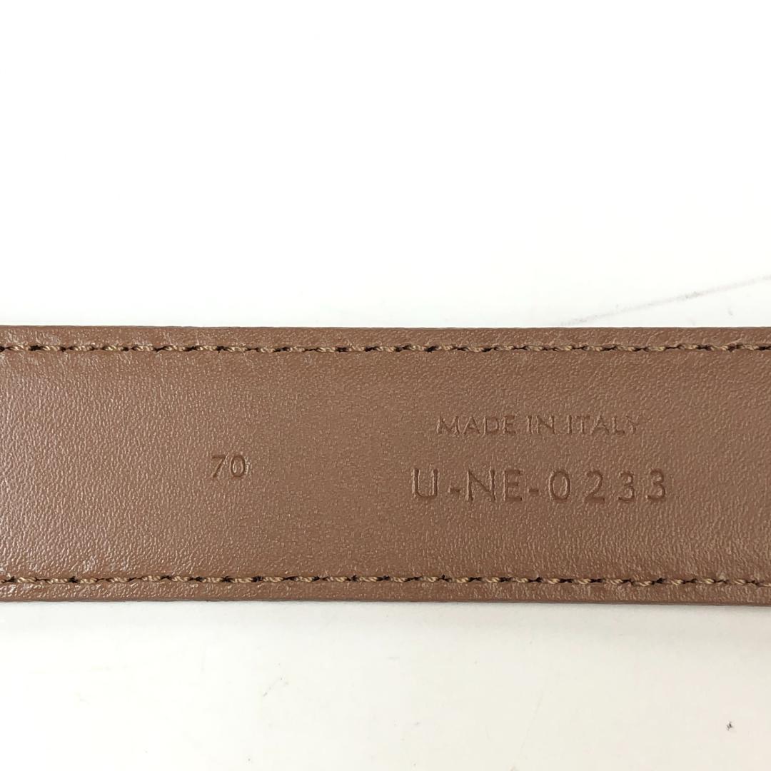 10F387 CELINE セリーヌ トリオンフ ベルト 70 茶系 革