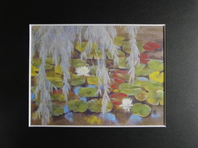 幸野豊一、「水辺」、希少な画集より、 新品高級額装付、日本人画家