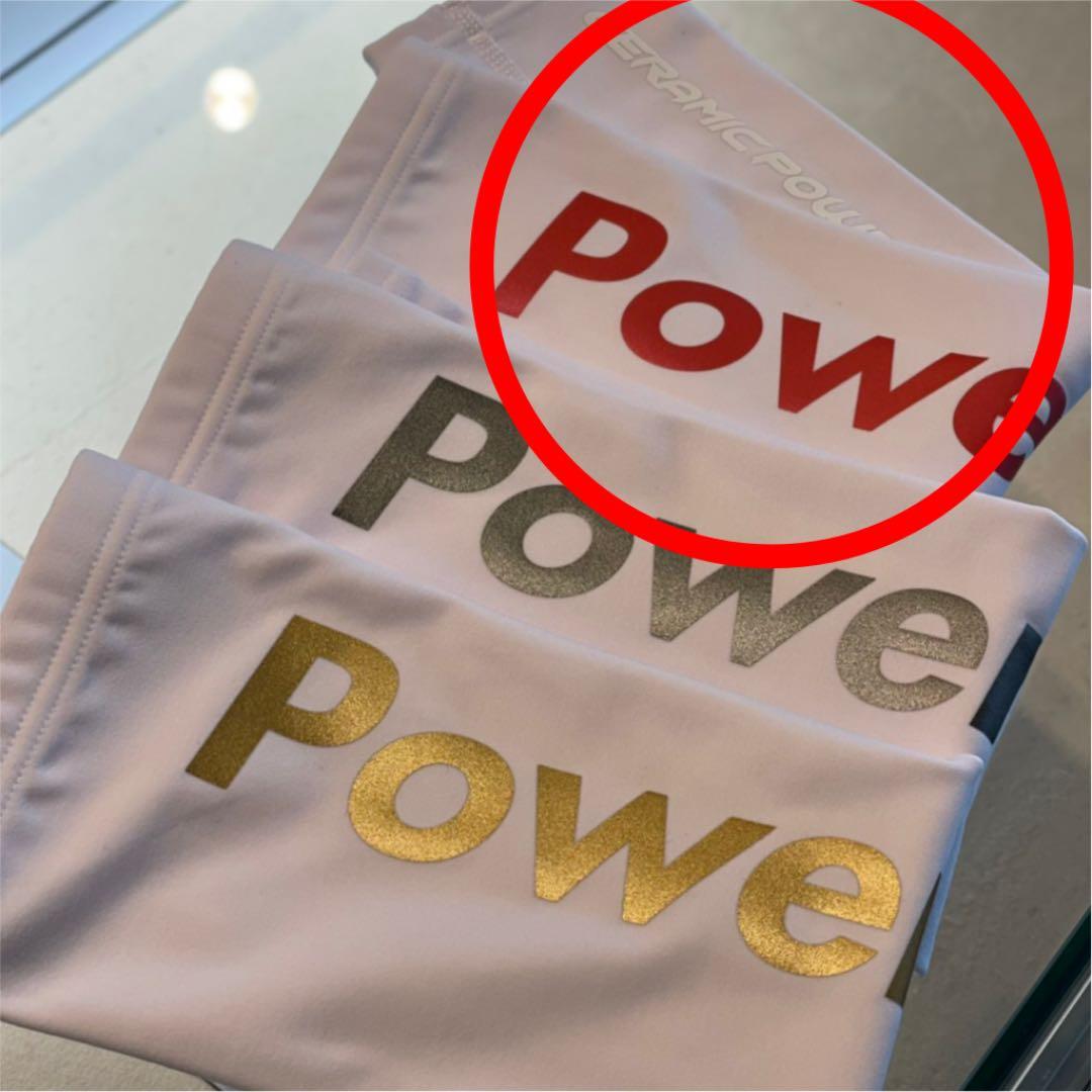 【新品・貴重】セラミックパワーギア　ビッグロゴアームスリーブ