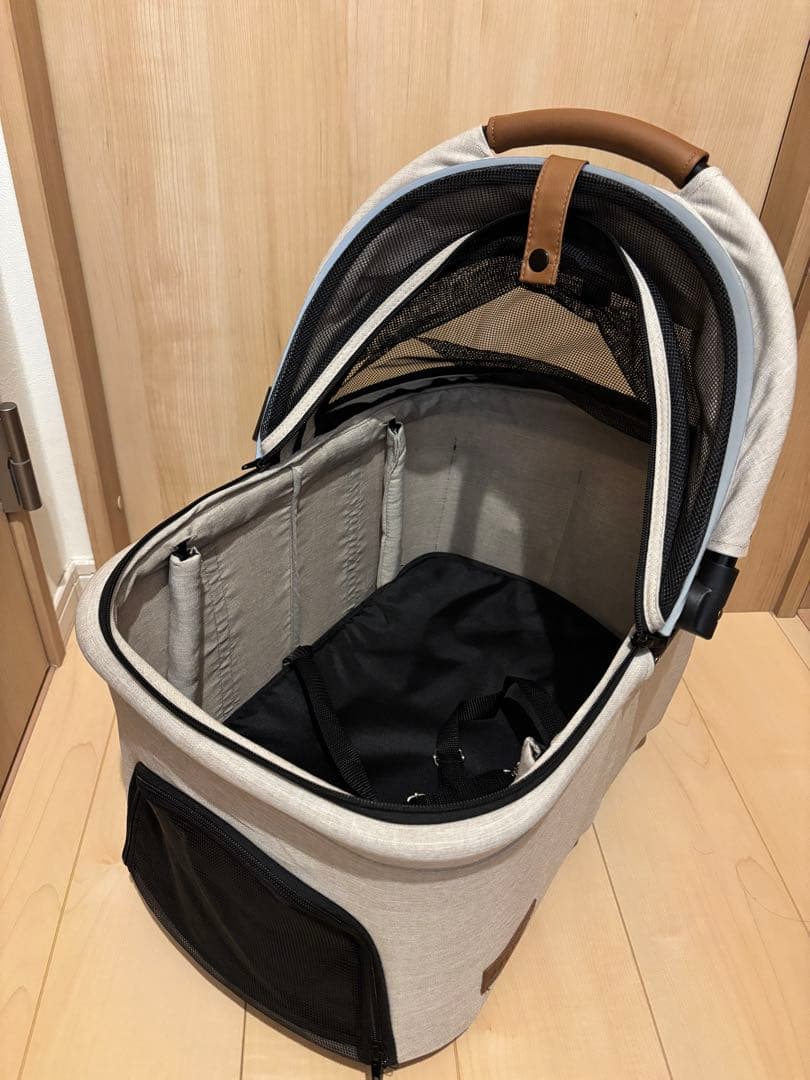 PETTENA 折りたたみ式ペットカート 分離型 ベージュ