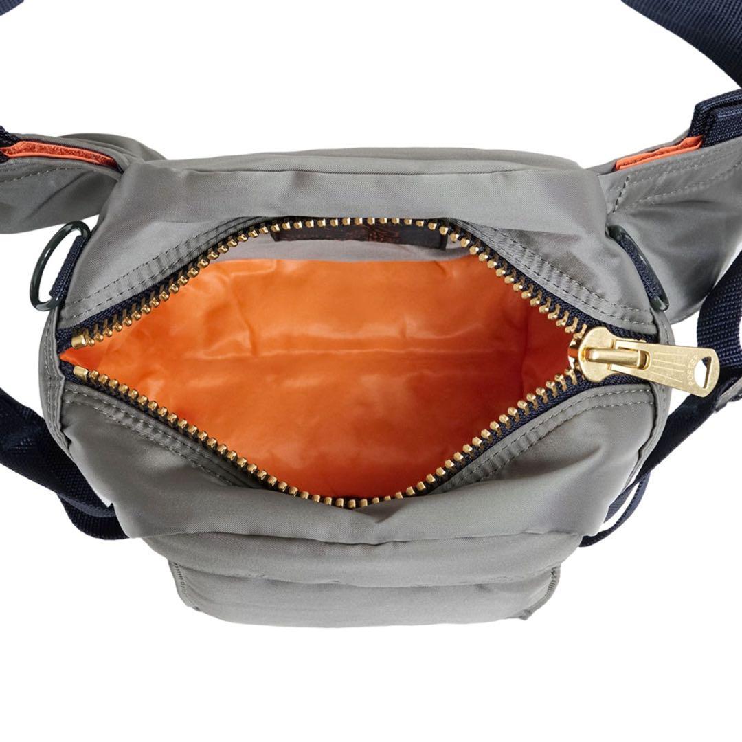 ★美品★吉田カバン ポーター PXタンカー ファニーパック シルバーグレー