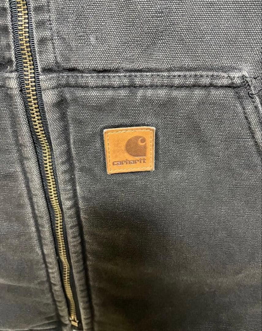 Carhartt ダックベスト ブラック ダークグレー