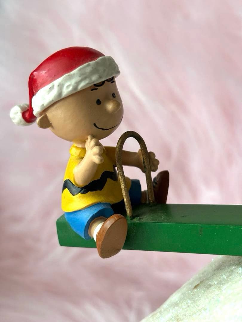 【希少】ピーナッツ スヌーピー クリスマス オルゴール 置物　チャーリーブラウン