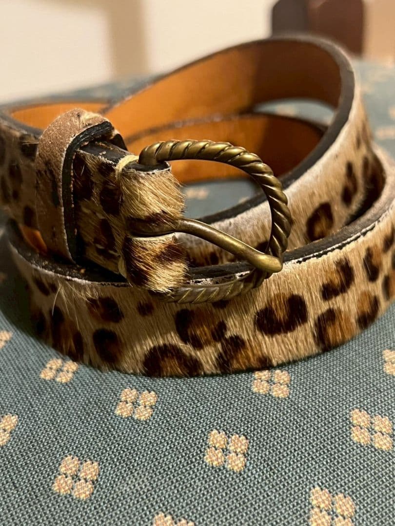 KAPITAL ヒョウ柄 ベルト
