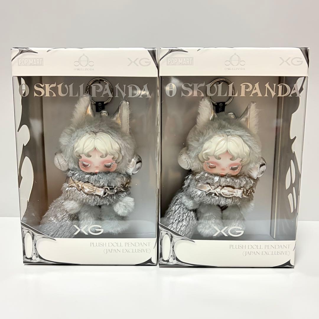 お顔違い POPMART XG スカルパンダ ぬいぐるみペンダント 2個セット