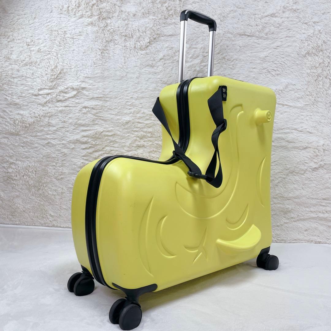 ✨美品✨ NORICCO ノリッコ 子どもが乗れるキャリーケース Mサイズ 黄