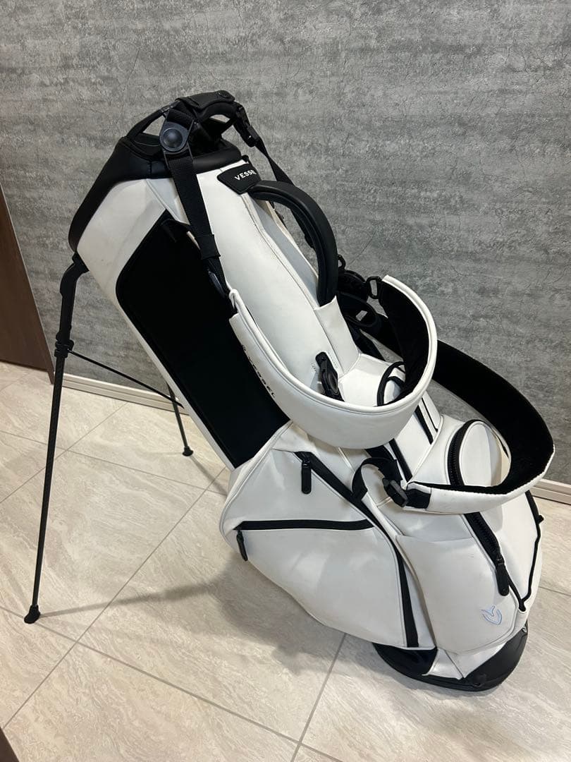 Vessel ホワイト キャディバッグ