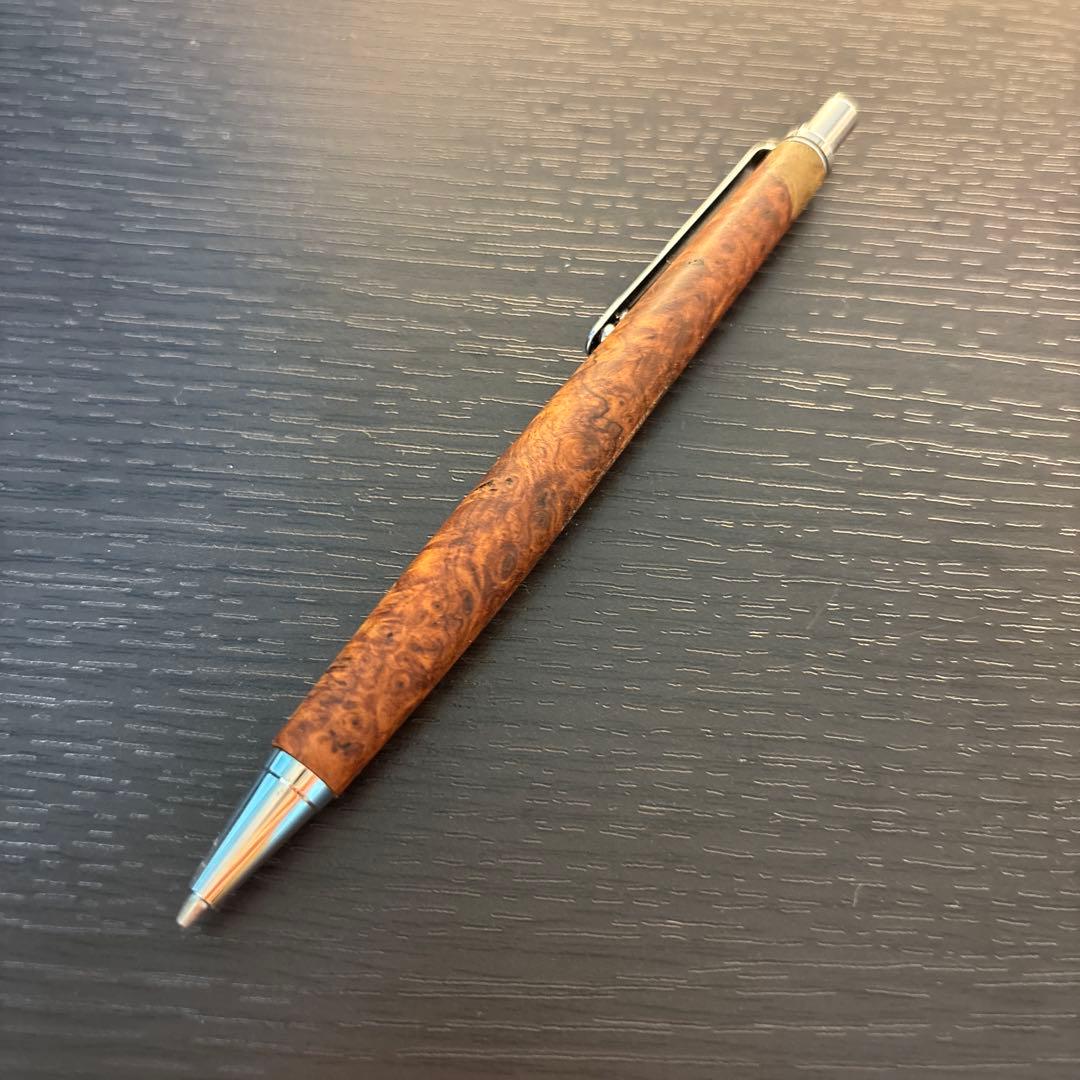 工房楔　シャープペンシル　花梨瘤（一部紅白）