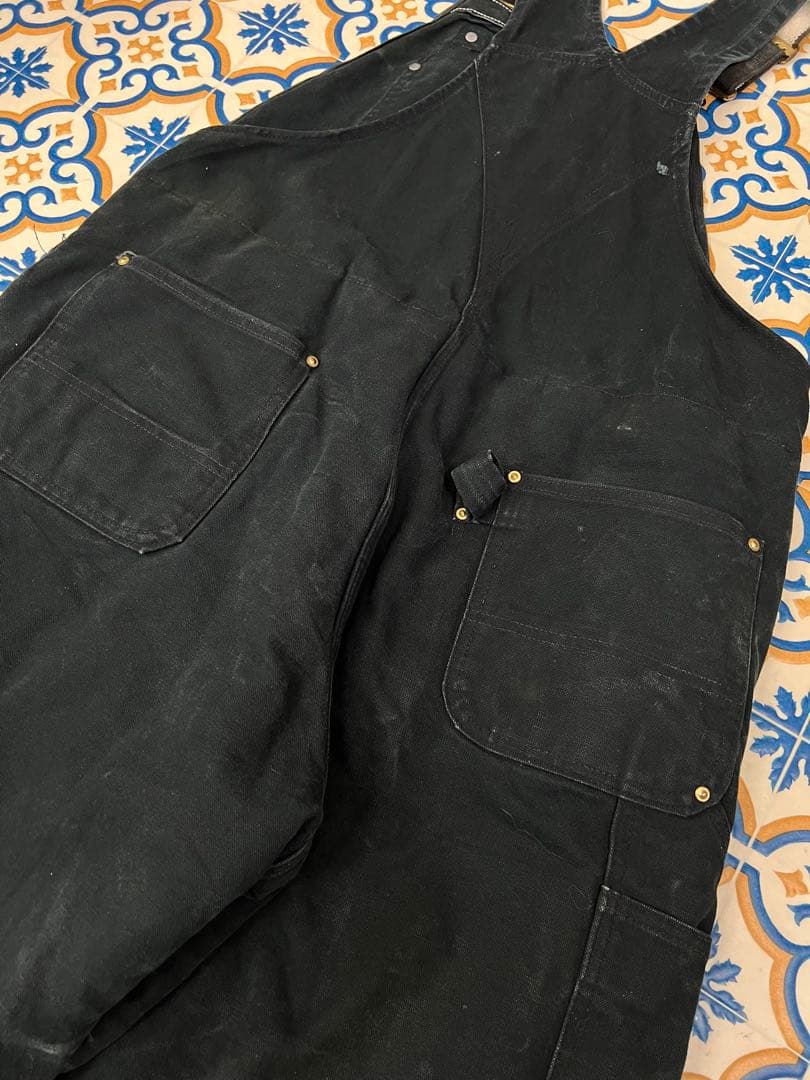 USA製 輸入古着 Carhartt ブラックオーバーオール