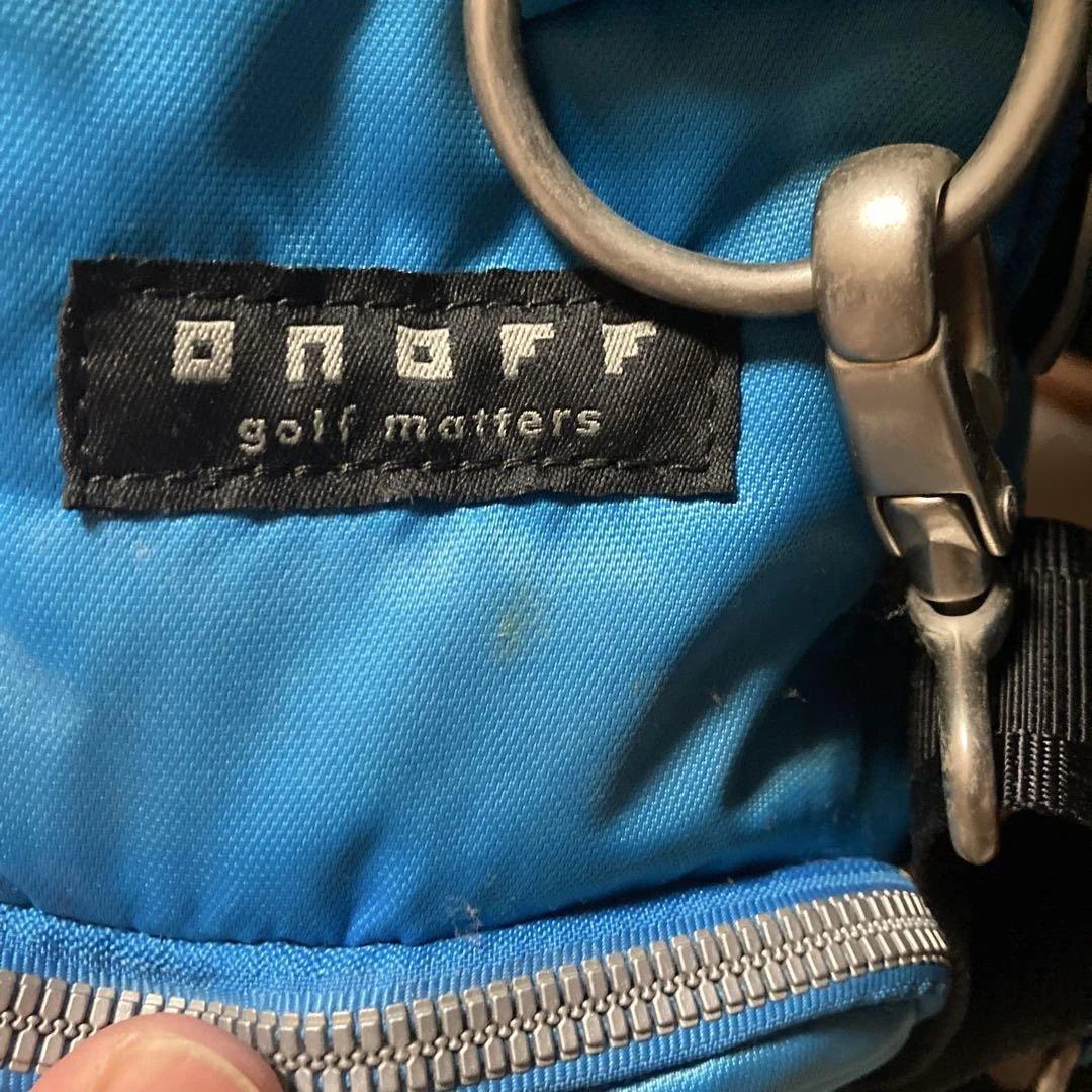 ONOFF青いキルティングゴルフキャディバッグ