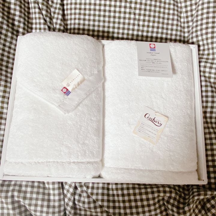 新品未使用 今治タオル バスタオル 2枚セット 箱付き