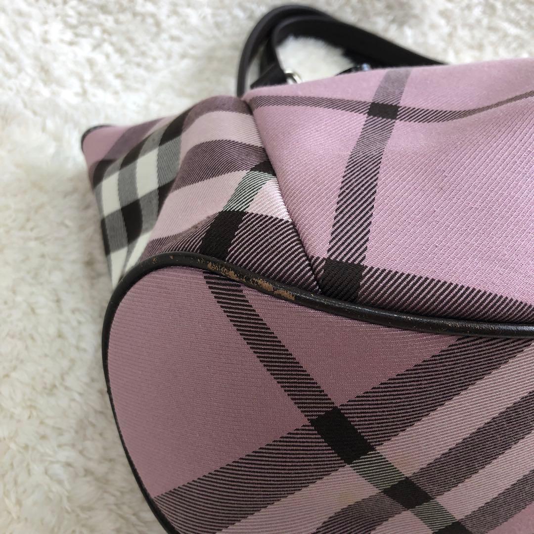 BURBERRY ピンクノバチェック ハンドバッグ