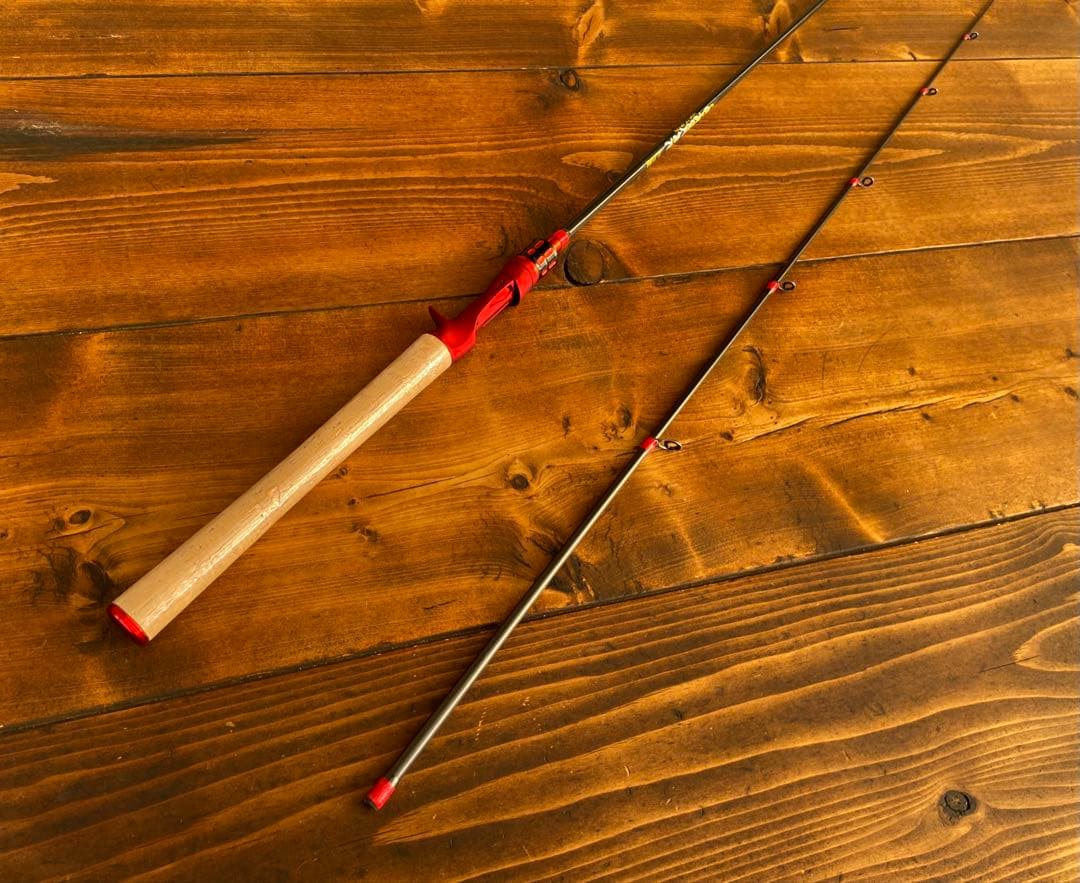 釣り竿セット　2ピースロッド　7ft バス釣り　ベイトロッド　カーボンロッド