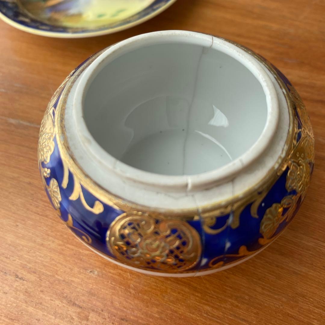 オールドノリタケ　湖水の白鳥　ドレッシングテーブルセット　英国里帰りスワンレイク