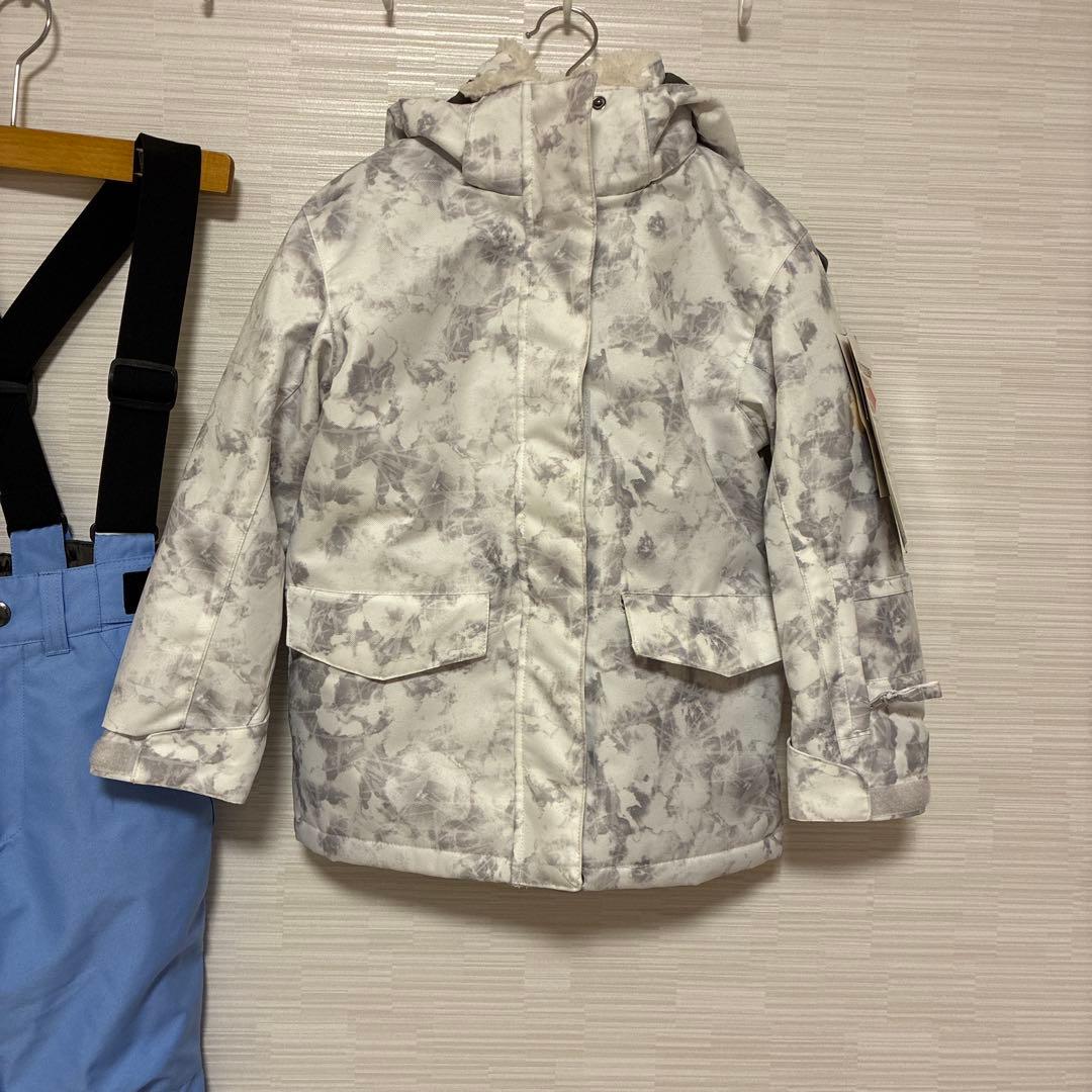 COSBY スキーウエア サイズ調整 上下セット 女の子 グレー 130cm