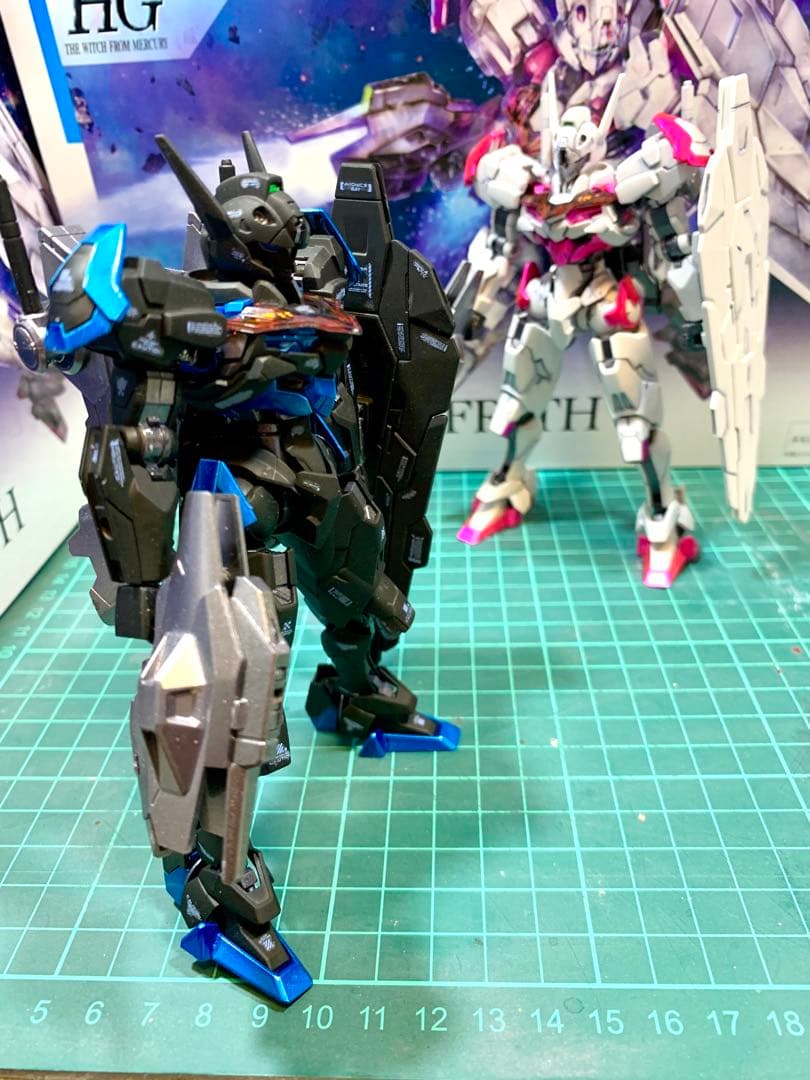 ガンプラ 【塗装済完成品】 HG 水星の魔女MSV風　ガンダムルブリス セット