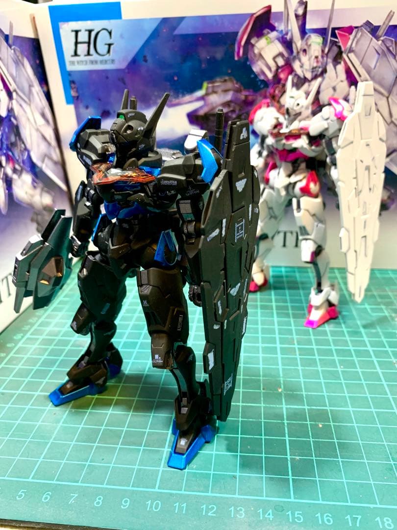 ガンプラ 【塗装済完成品】 HG 水星の魔女MSV風　ガンダムルブリス セット