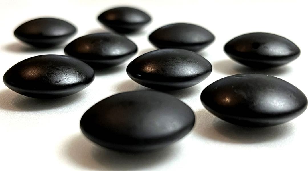 日向特製本蛤碁石　特製蛤白石・本那智黒石　実用34号　未使用品