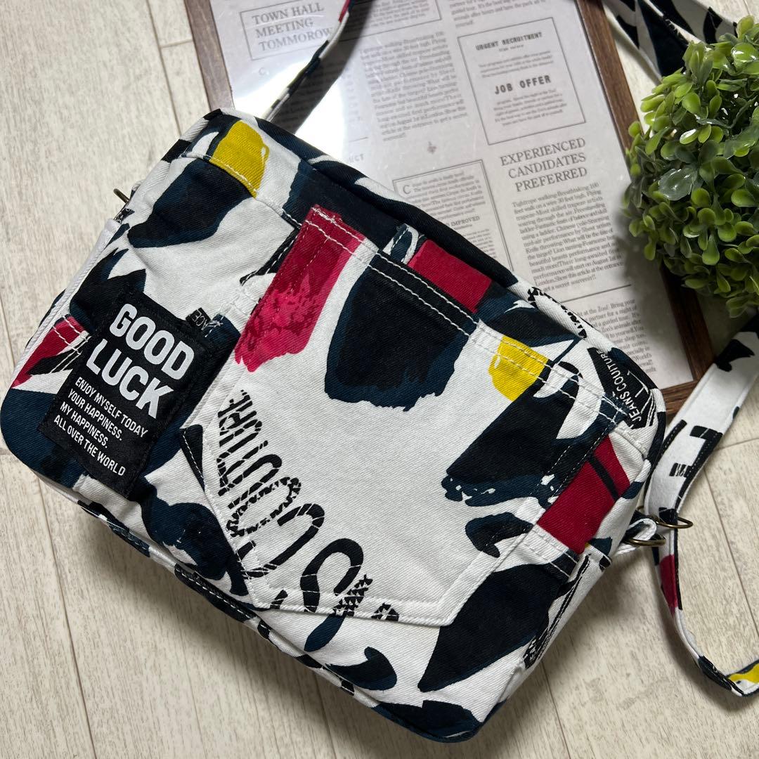 ショルダーバッグ　デニムリメイク　ハンドメイド