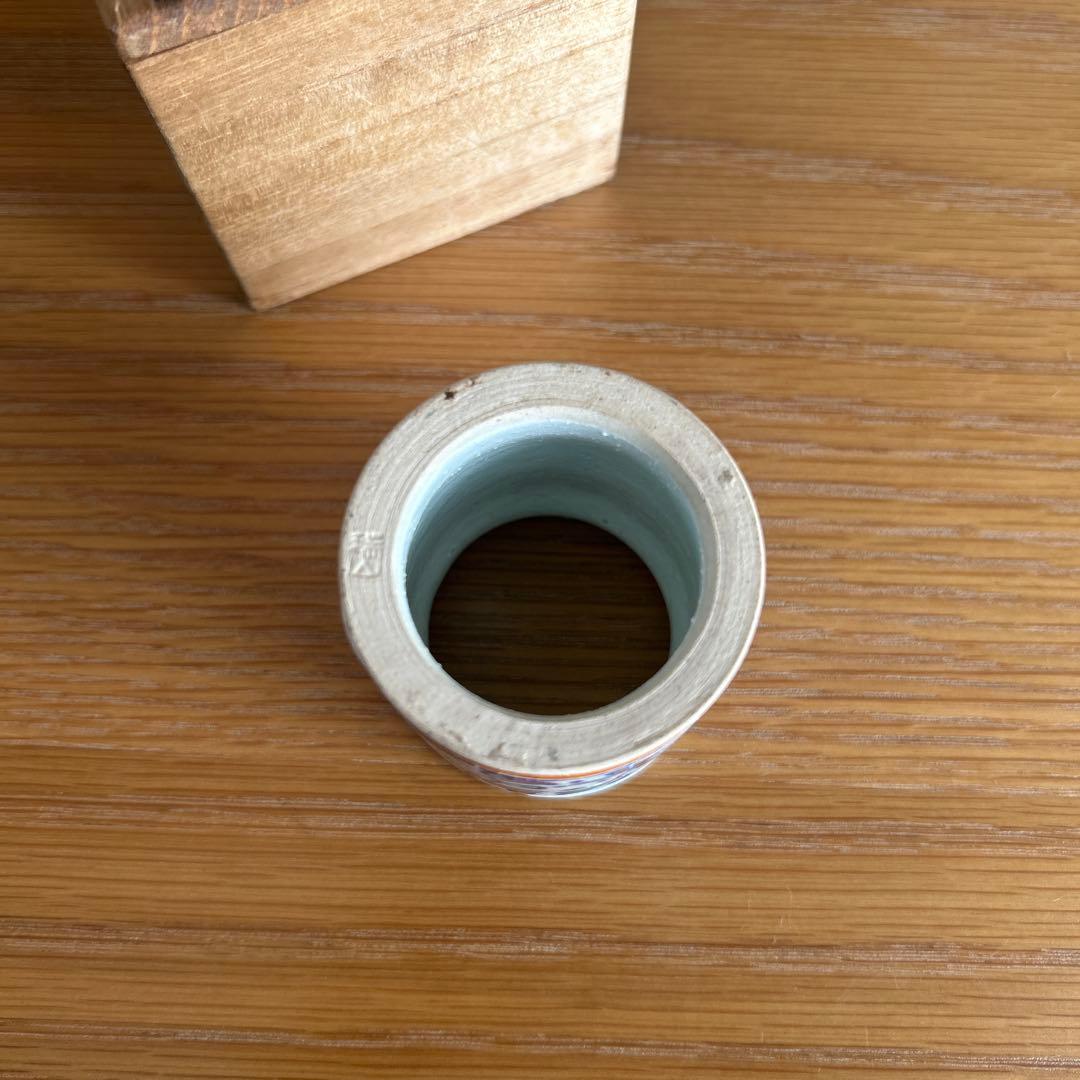 【阿蘭陀】　オランダ写し　急須　蓋置　杓立　 タバコの葉　唐草模様　時代