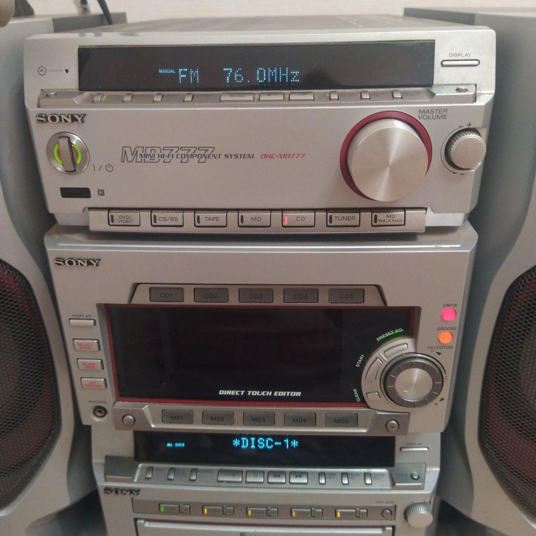 Sony STR-MD777 CD・MD・カセットデッキ コンポ　フルセット