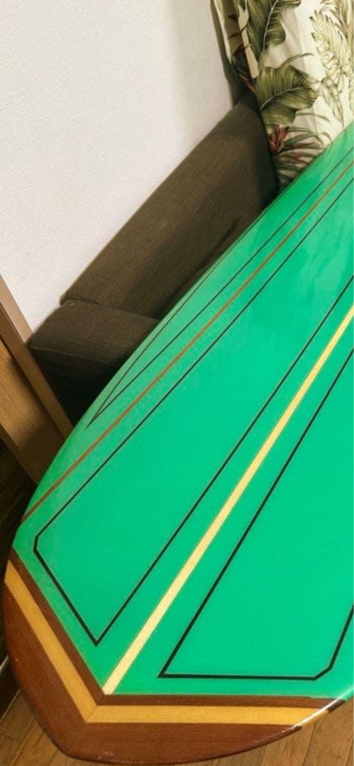 10.4ft ベッカータンカー ロングボード トリプルレッドウッドストリンガー