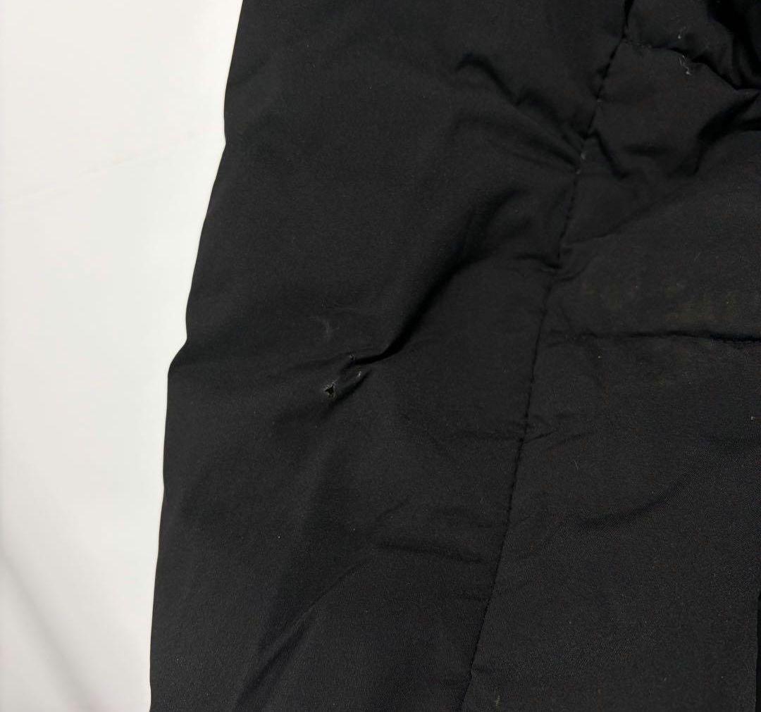 値下げノースフェイス ダウンジャケット パーカー 刺繍ロゴ 古着