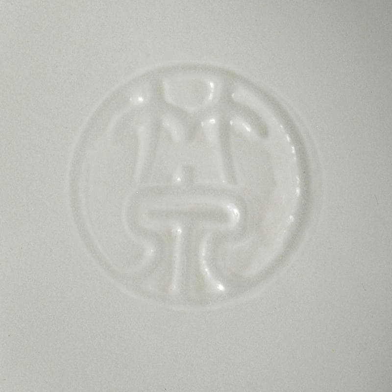 和食器　平安　三浦竹泉造　染付　吉文　輪花皿　五客　F　R5165