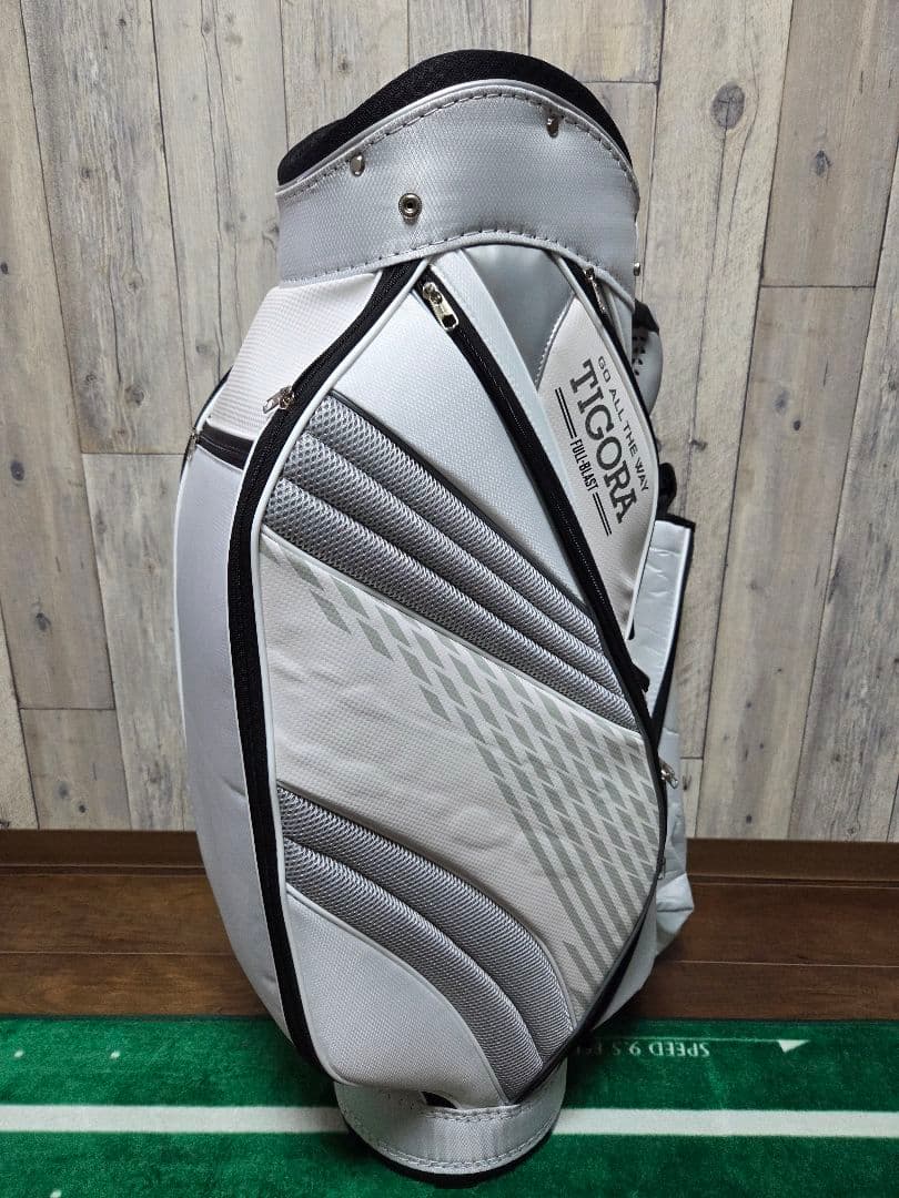 【未使用品】TIGORA ゴルフキャディバッグ ホワイト