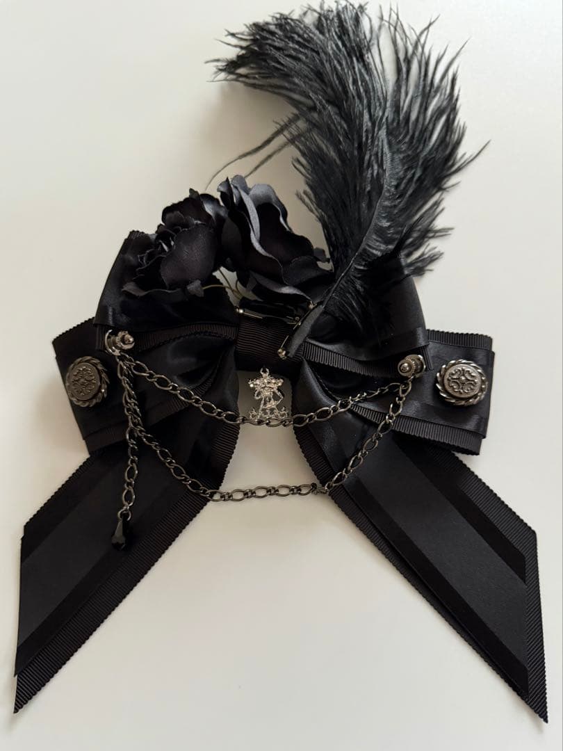 アリパイ La petit chaperon noir リボンクリップ 黒×黒