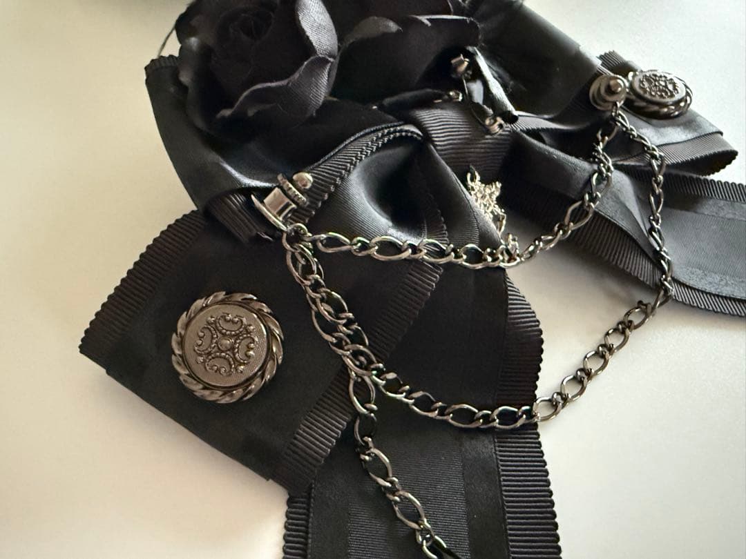 アリパイ La petit chaperon noir リボンクリップ 黒×黒