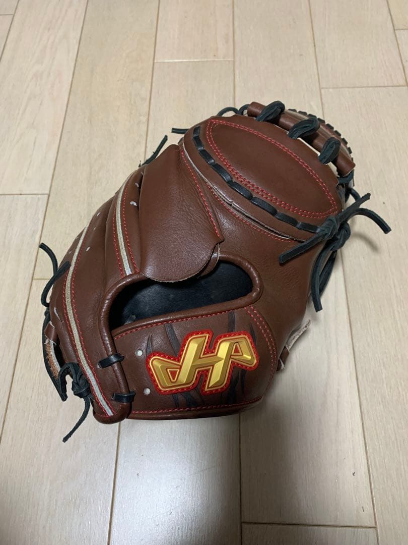 【美品】ハタケヤマ HATAKEYAMA 一般硬式 キャッチャーミット