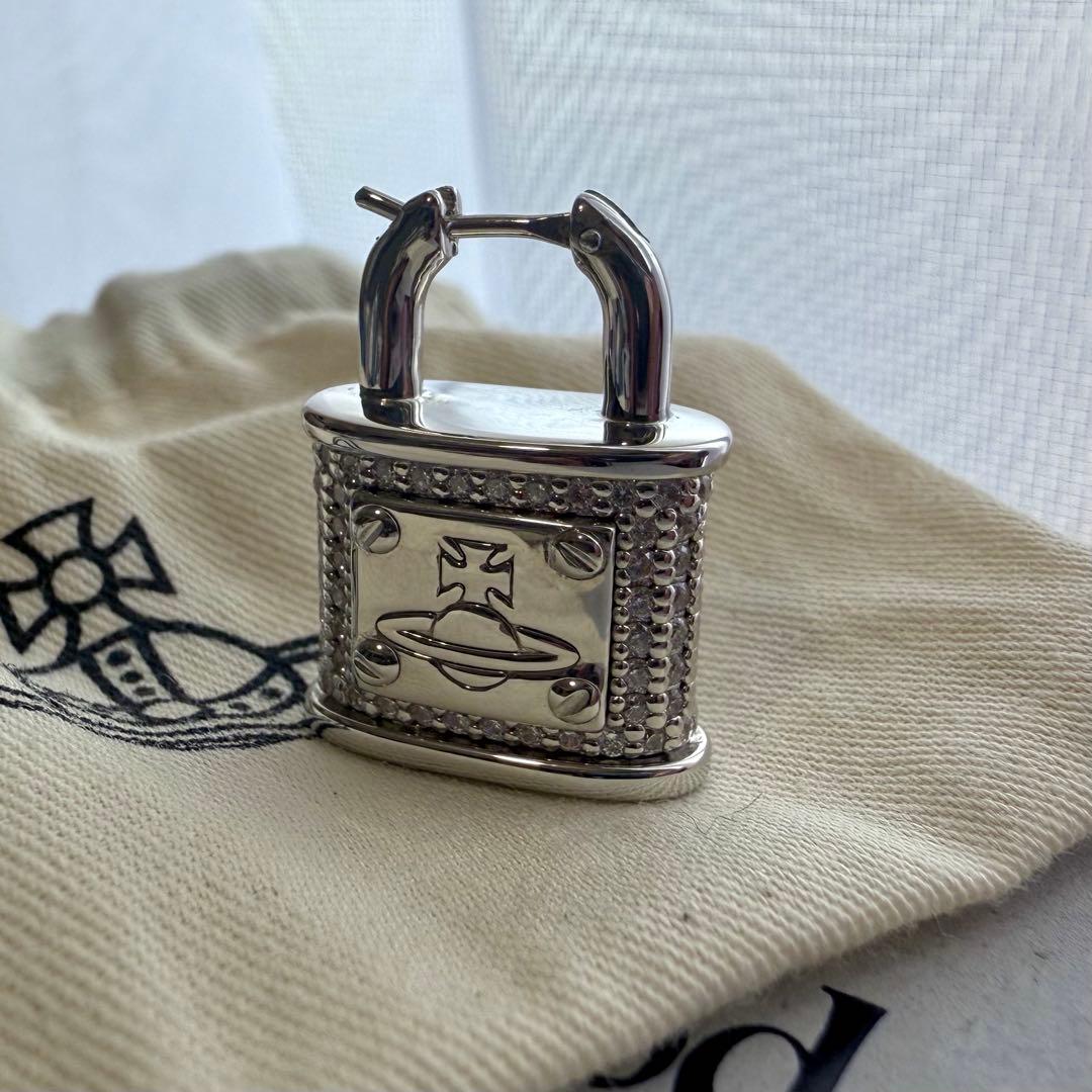 激レア925製VivienneWestwood オーブ/南京錠/パドロックピアス