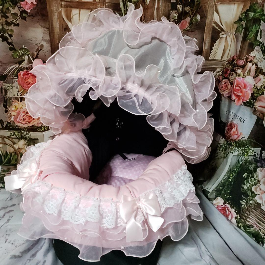 ペットカート　あごのせクッション　ジャバラ　天使のカート　ハンドメイド