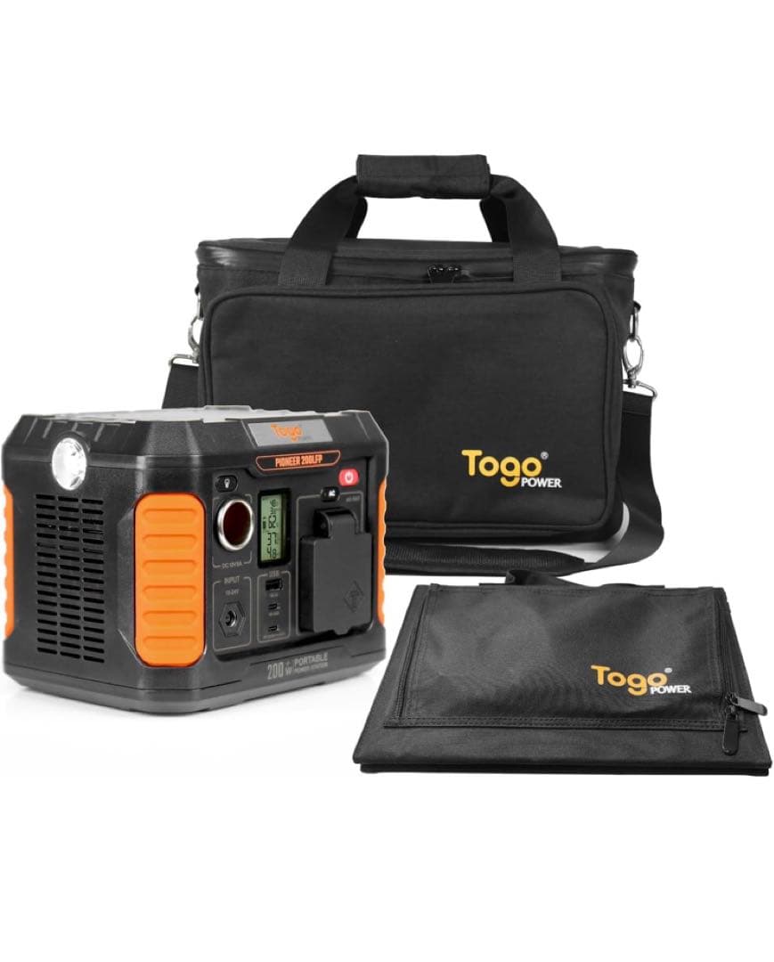 Togo Power ポータブル電源 ソーラーパネルセット 小型 キャンプ防災用