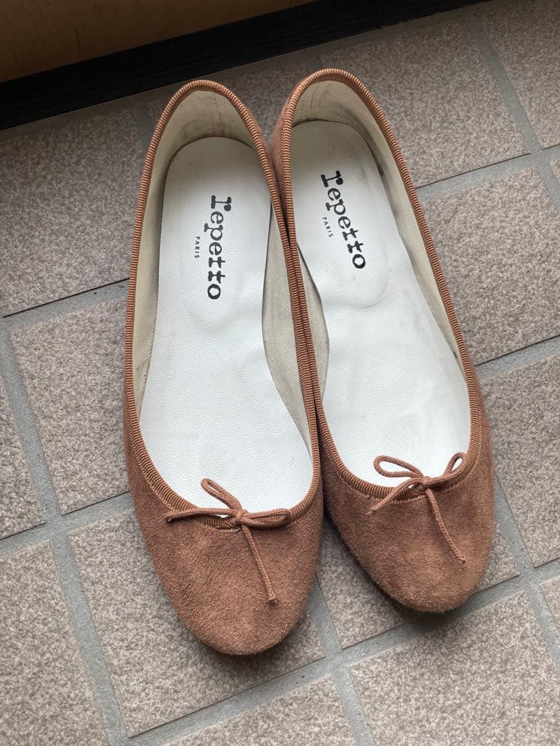 レペット　スウェード バレエシューズ