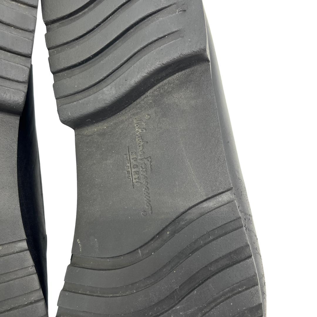 フェラガモ ガンチーニ金具 ローファー 黒 6.51/2【23.5】D【幅広め】